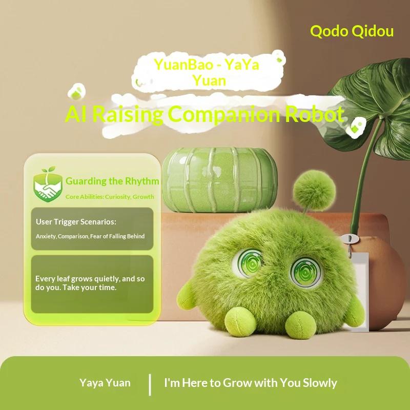 В наличии Qodo Yuanbao Ai Эмоциональный Робот-Компаньон Плюшевая Игрушка Разноцветный Робот с Характером Детский Компаньон Умная Кукла Подарок