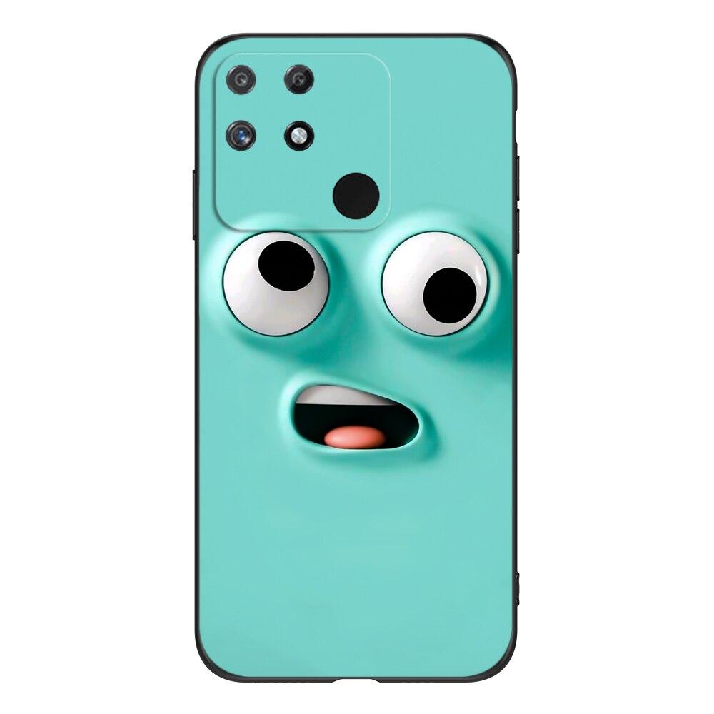 Для Realme Narzo 50A чехол 6,5 дюймов для OPPO Realme Narzo50A 50 A чехол RMX3430 чехол для телефона черный чехол из ТПУ милый забавный