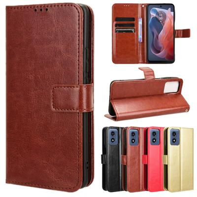 Кожаный флип-чехол для Motorola Moto G Play 2024 G Stylus 5G 2023 Power 2022 защитный чехол-кошелек слот для карт подставка противоударный держатель деловой чехол