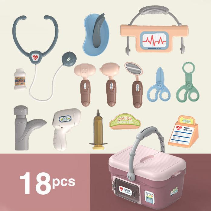 Baby Children Play House Toys Doctor Nurse Multifunctional Set Simulation Stethoscope Injection Portable Medical Kit