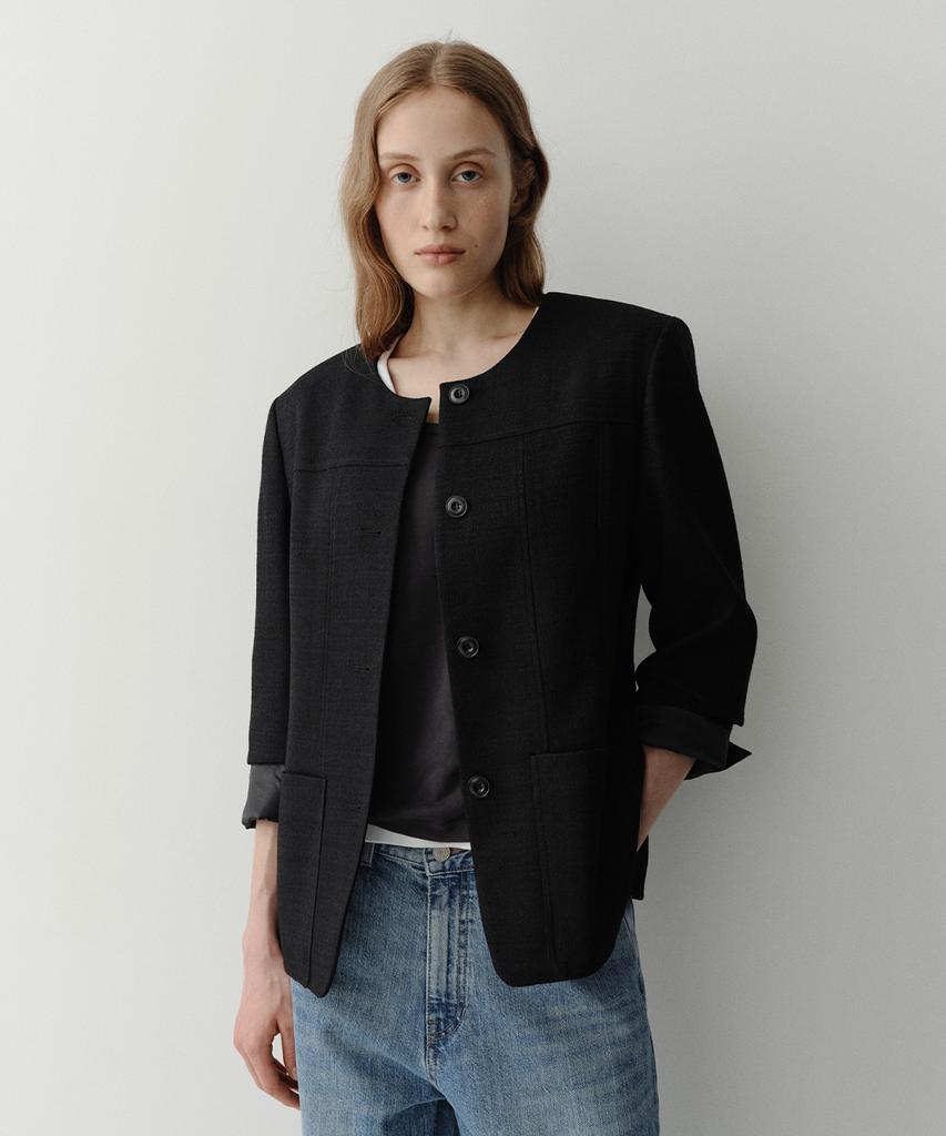 Eaah Vell Tweed Jacket (Black)