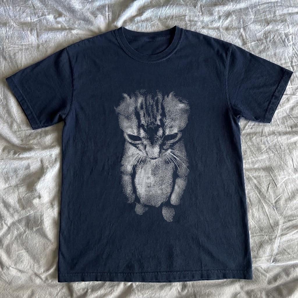 Sad Kitten Shirt, Meme Cats funny cat Graphic Tee Streetwear - Unisex Comfort Colors