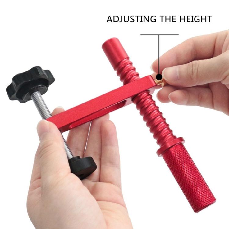 Aluminum Workbench Dog Hold Down Clamps Secure Grip, 19mm/20mm Holes Adjustable Clamps for Woodworking and Craftsmanship