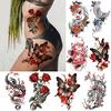 Tattoo Stickers Temporary Butterfly Arm  Leg Tattoo Stickers For Women temporary tattoo Rose Flower Sheet  High Quality