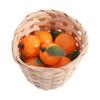 10pcs Gift Mini Artificial Plastic Orange Handicrafts Funny Simulation Orange Realistic Fake Fruits Garden Decoration