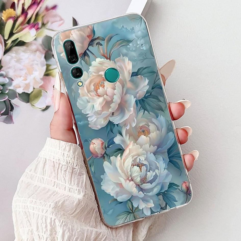 Чехол для Huawei Y9 Prime 2019 STK-L21 STK-L22 STK-LX3 Чехол Популярный Цветок Мягкий ТПУ Чехол для Телефона Для Huawei P Smart Z Y9 2019 Capa