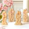 Valentine’s Day Hug Couple Scented Candles Silicone Moulds Lover Kiss Gypsum Mold Rose Flower Human Body Wedding Decor