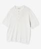 VTWO Washable Henley Neck Half Knit (Ivory)