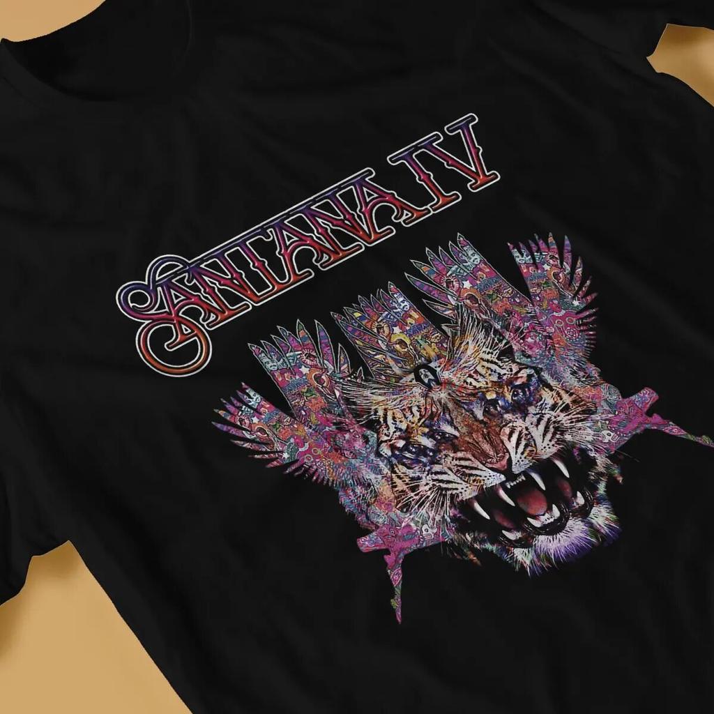 Новейшая футболка Santana для унисекс Santana Four Tour 2023, базовая футболка с круглым воротником, персонализированные подарки на день рождения, уличная одежда