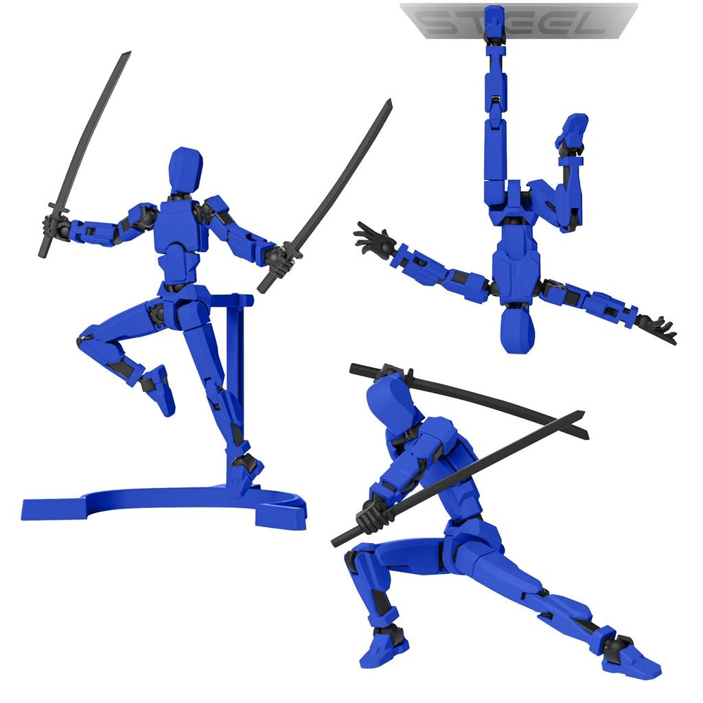 Магнитная кукла с 13 подвижными суставами, напечатанная на 3D-принтере, кукла-манекен 4-го поколения, полностью уменьшающаяся в размерах