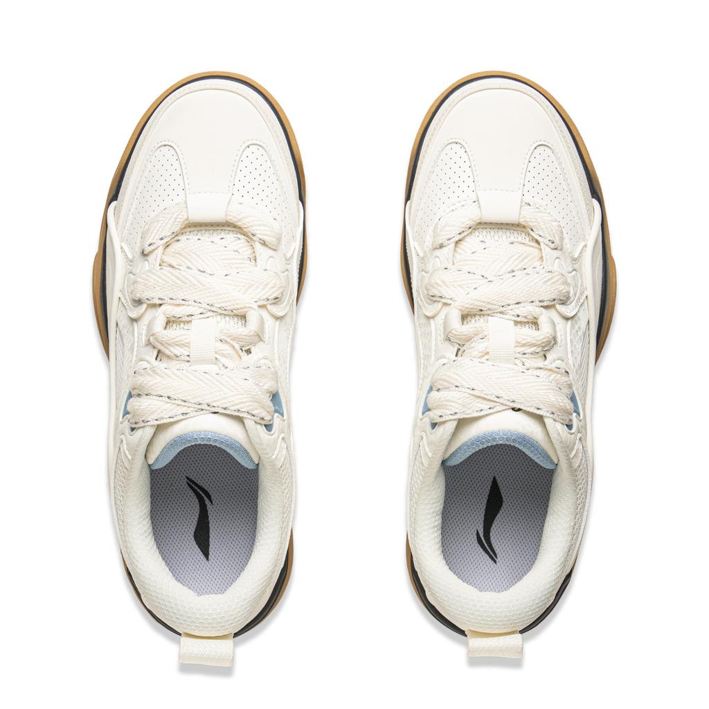 Li Ning Journey 2.0 Thick Sole Cushioning Bread Shoes Men Sneakers Off-White AGCV327-1