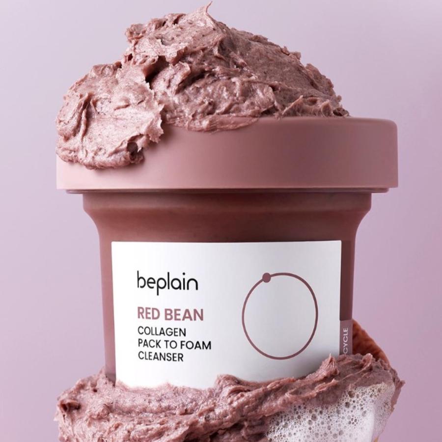 beplain Red Bean Collagen Pack To Foam Cleanser 100ml