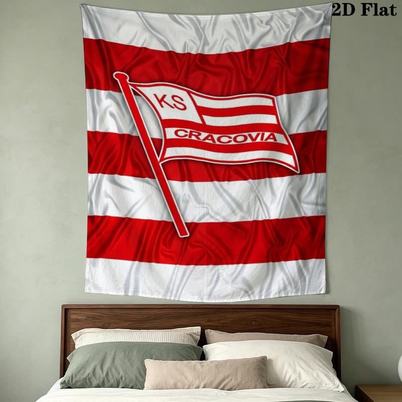 Ks Cracovia Wall Tapestry Aesthetic Wall Hanging Printed Fabric Blanket Decorative Tapestries For Bedroom Living Room Home Decor