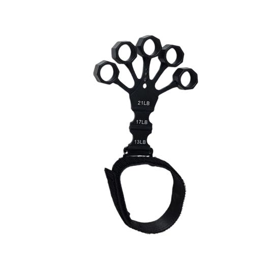 Тренажер для силового захвата с силиконовым захватом и 5 эластичными накладками для пальцев 3 уровня сопротивления Регулируемая терапия для рук, реабилитационная тренировка, носилки для пальцев