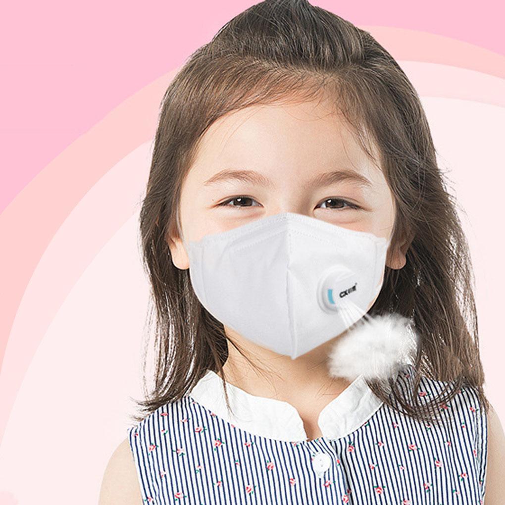 Детская защитная пылезащитная маска для детей из нетканого материала одноразовая маска для лица с односторонним клапаном тип 2 розовый