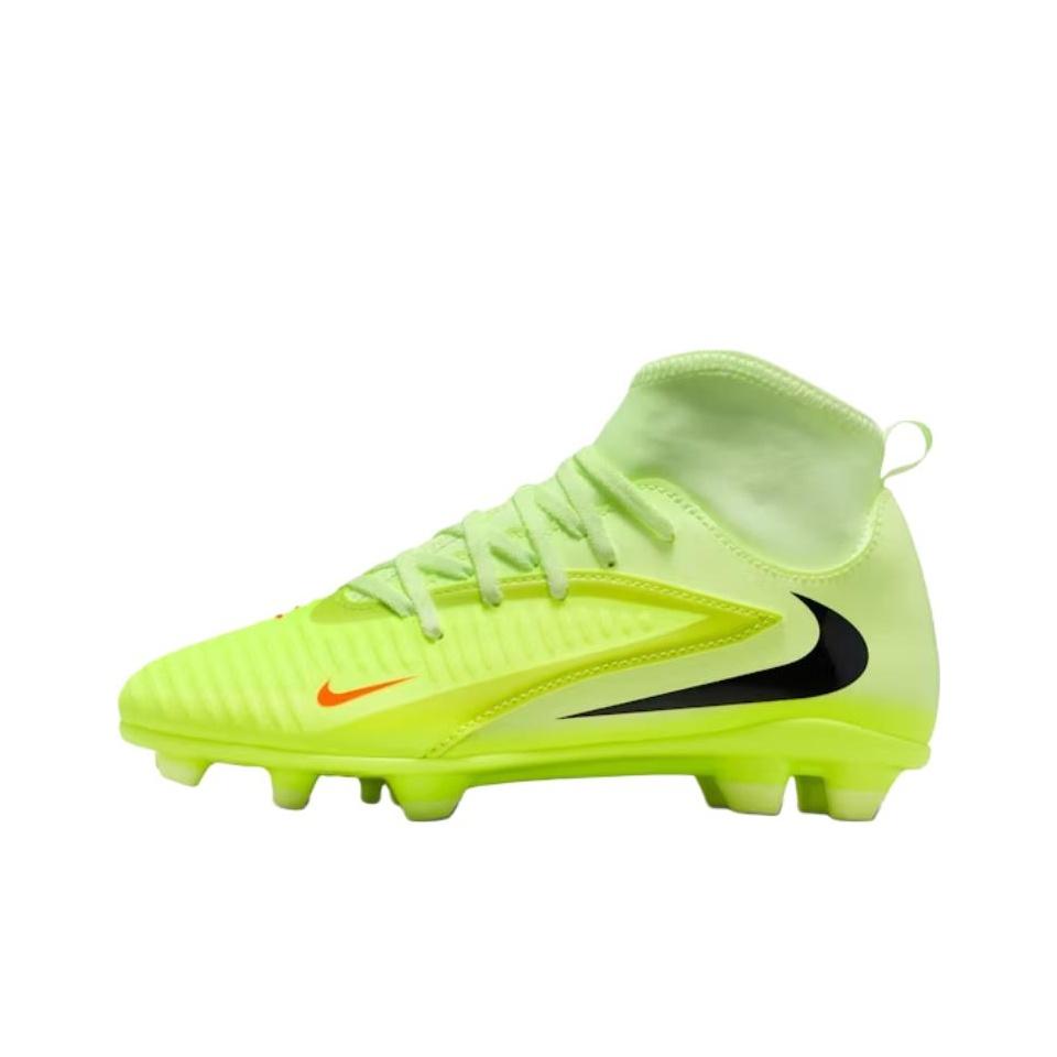 Nike Phantom 6 High Club MG GS Hyper Crimson Limelight Детские бутсы Желтый Life-Lime Черный HQ2022-800