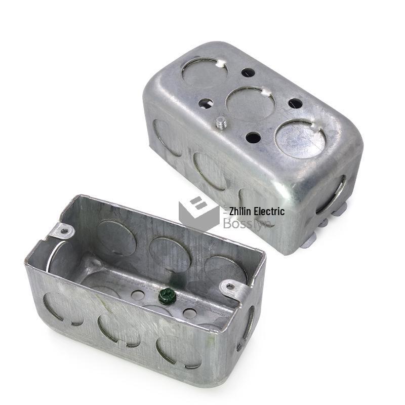 Type 118 US Standard Flush Mount Iron Junction Box for Wall Switch/Outlet