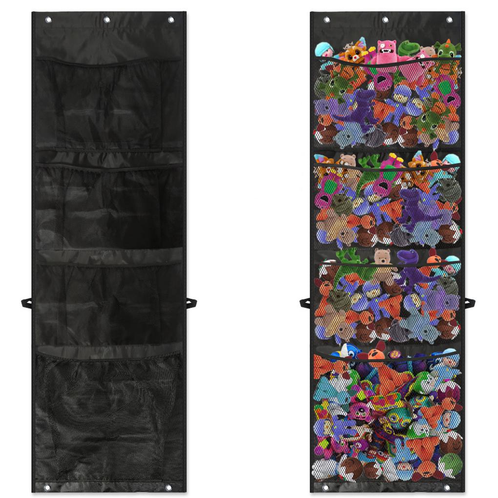 Детская сумка для хранения игрушек на дверь, подвесные сумки с дышащей сеткой, демонстрационные куклы, компактная сумка, складной органайзер для ванной комнаты