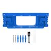 Door Jamb Hinge Jig ABS Blue Color Good Toughness Door Hinge Router Template for Home Decoration