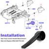 For 2005-2014 Ford Mustang 4-Way Manual Adjust LH Driver-Seat Handle Black