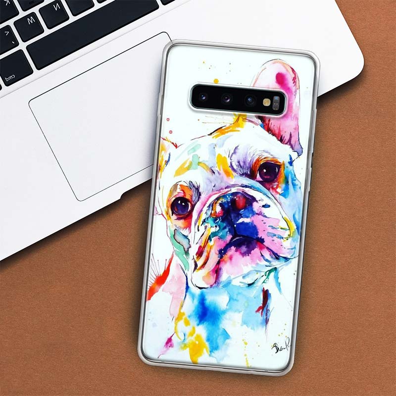 Чехол для телефона с изображением французского бульдога и мопса для Samsung Galaxy S10 Plus S20 FE S21 S22 Ultra S10E S9 S8 + S6 S7 Edge Lite Shell Coque