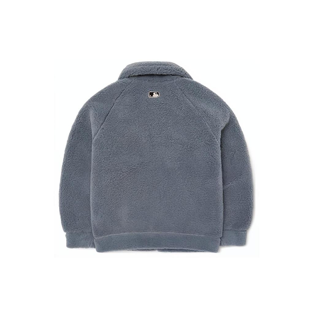 New MLB Velvet Jackets Unisex Gray 3AFDB0726-43GRS