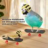 Puzzle Turtles Small Skateboard Interactive Parrot Training Skateboard Toy  For Turtles Parrot