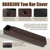 Brown PU Leather Trailer Hitch Cover Storage Bag BX88309, 1pc