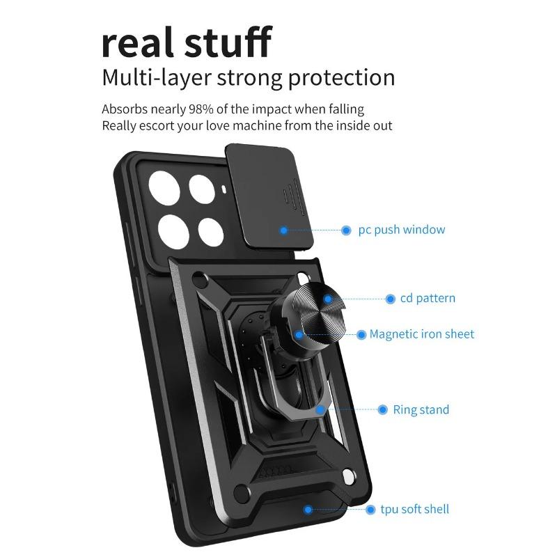 Защитный чехол для камеры для INFINIX Note 40 Pro + Note40 Note 30 VIP 30i 30 Pro Zero 30 Infinix Smart 8 7 Armor Hybrid Ring Cover