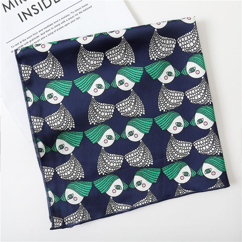 50 * 50 см шелковые шарфы весна и осень универсальное украшение профессиональные маленькие квадратные шарфы защита шеи связывающая сумка