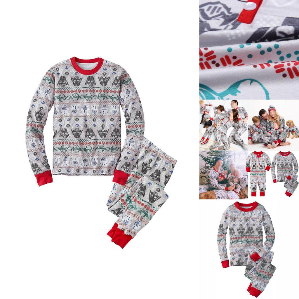 Детская пижама «Звездные войны» из удобной хлопковой смеси для семейного отдыха и сна