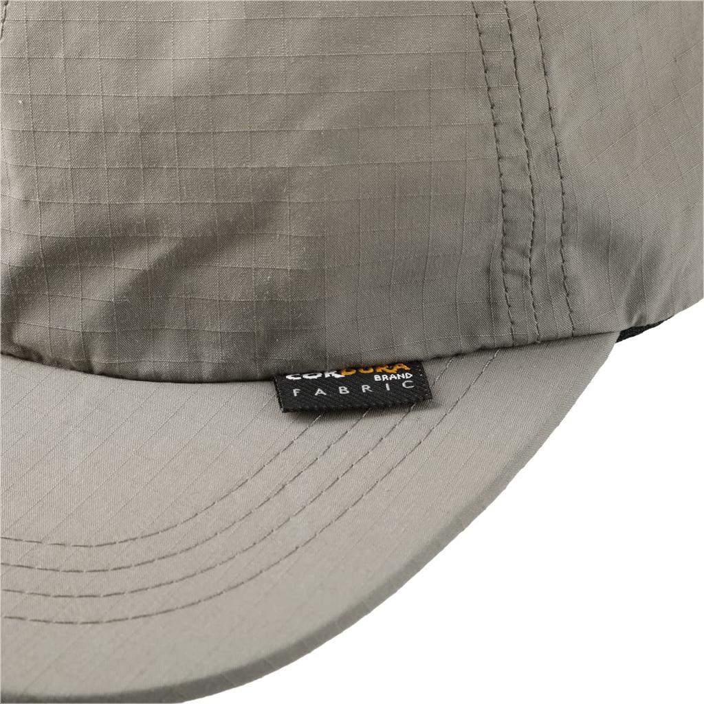 Базовая кепка Enchi OC Cordura Rip Cap из органического хлопка с антибактериальным дезодорирующим эффектом, впитывающая влагу, быстросохнущая, для мужчин и женщин, ЧЕРНАЯ