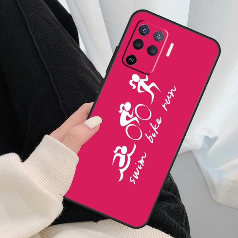 Mountain Bikes Cycling Case For Oppo A40 A60 A80 A5 Pro A15 A16 A17 A57 A77 A94 A74 A54 A76 A96 A18 A38 A58 A78 A98