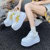Thick-soled Mesh Women's Summer New Hollow Breathable Dad Shoes Casual Board Shoes Soft-soled Muffin Shoes