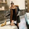 Pai Overcome Women's Fur One-piece Liner Detachable Winter Jacket Plus Velvet Thickening Anti-season Imitation Fur Coat