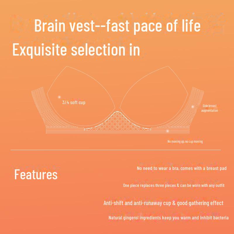 Aoweizi Женский самонагревающийся жилет с нагрудными накладками - Зимний многослойный топ