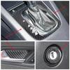 Carbon Fiber Car Interior Trim Strips For Volkswagen VW Scirocco Center Console Gear Shift Frame Panel Sticker Car Accessories