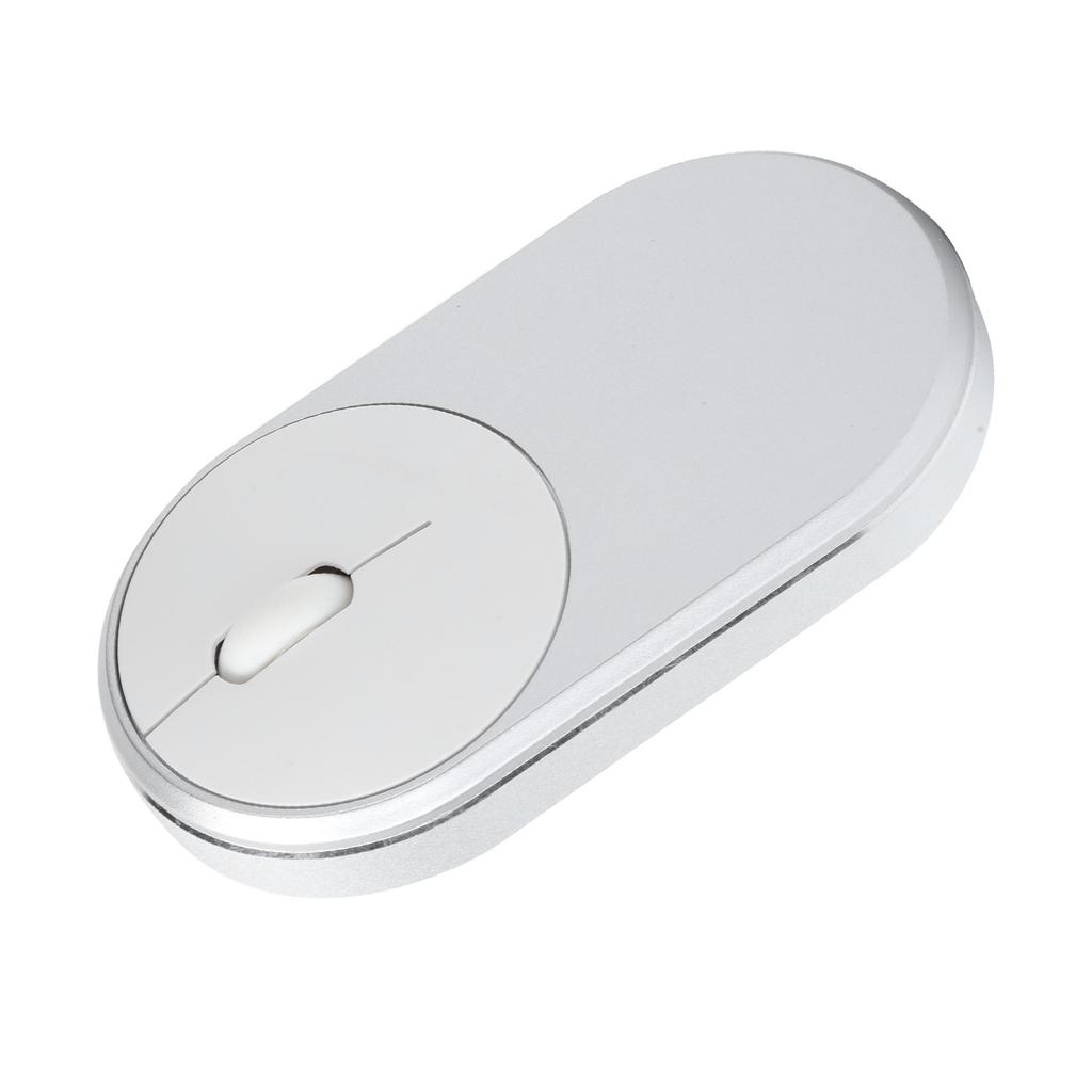 2.4Ghz Wireless Mouse Chargeable Bluetooth Optical USB Plugin Notebook Office Accessories(Silver Gray )