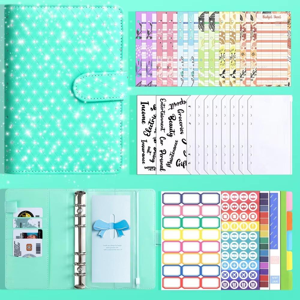 Compact Savings Challenges Book 6-Ring Mini Budget Binder Envelope Savings Challenge  Save Money