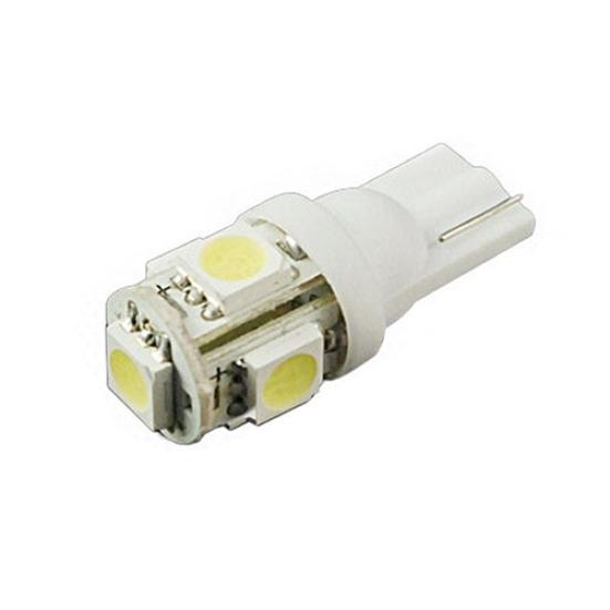 10шт W5W 2825 T10 Wedge 5-SMD 5050 Ксеноновые белые светодиодные лампы Автомобильные фары
