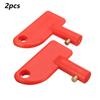 2pcs Spare Key For Battery Isolator Switch Power Kill Cut Off Switch Car Van Boats Yacht Battery Power-off Switch Spare Key