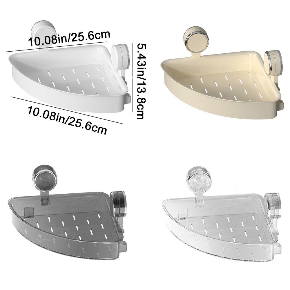 Пластиковая присоска для душа, настенная съемная угловая стойка для хранения, водонепроницаемая мощная треугольная полка для хранения для дома