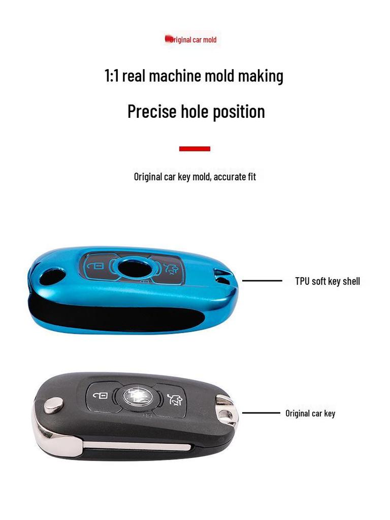 Buick Verano Pro Key Cover for 18/20 Models - Premium Protective Case with Buckle for Men & Women