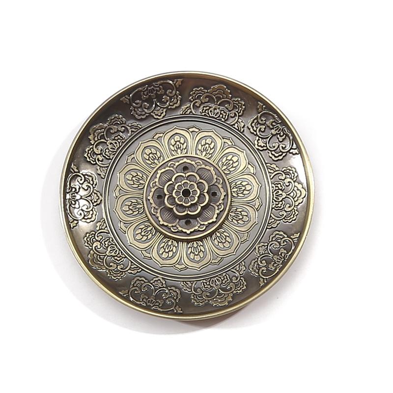 Винтажный настольный медный держатель для благовоний, внутренний и наружный держатель для благовоний, украшения для дома