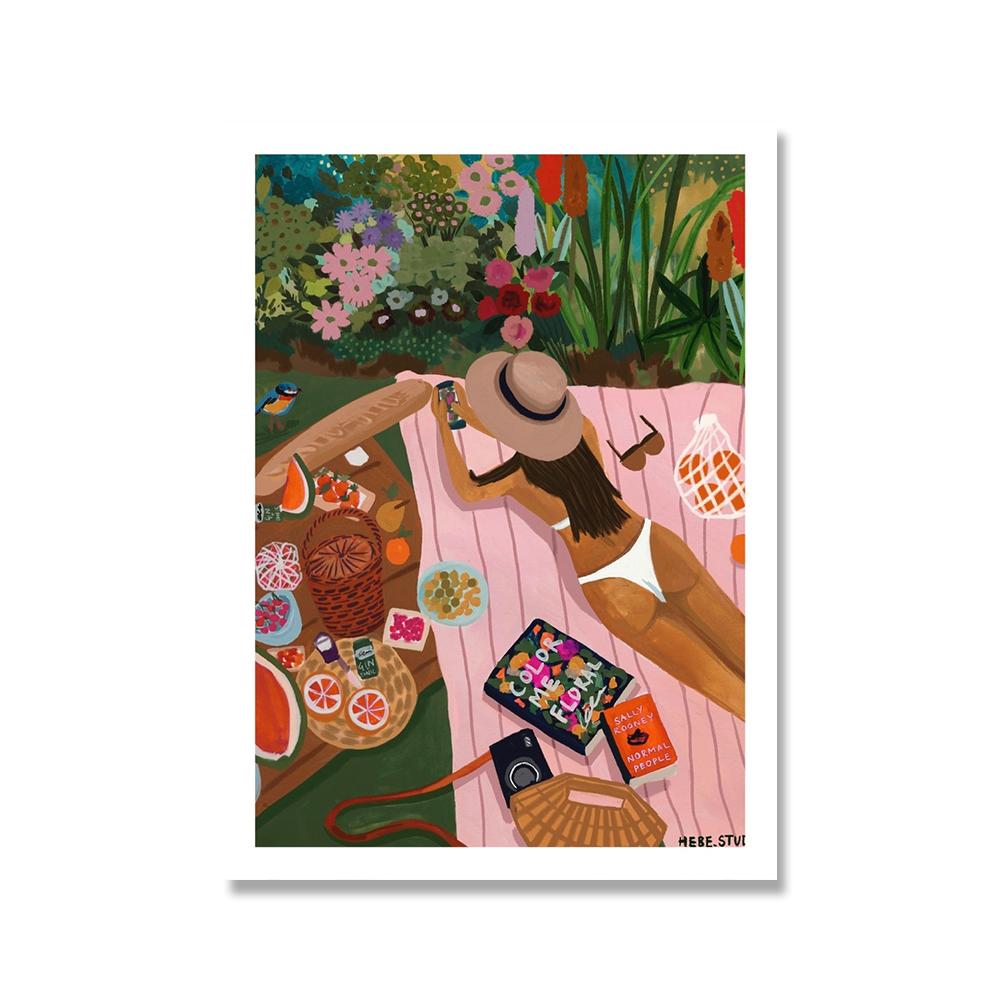 Scandinavian Travel Landscape Abstract Canvas Prints Pink House Moroccan Poster Wall Art Pictures Modern Living Room Home Decor