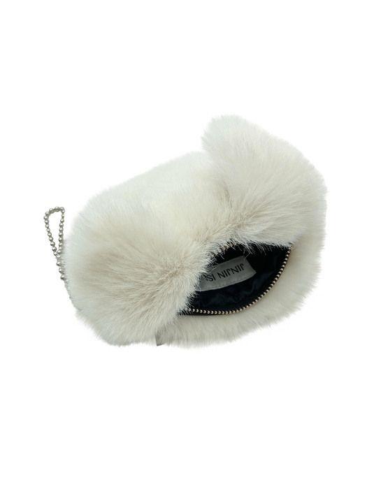 JINJIN ISLAND Puppy Coin Purse_ivory