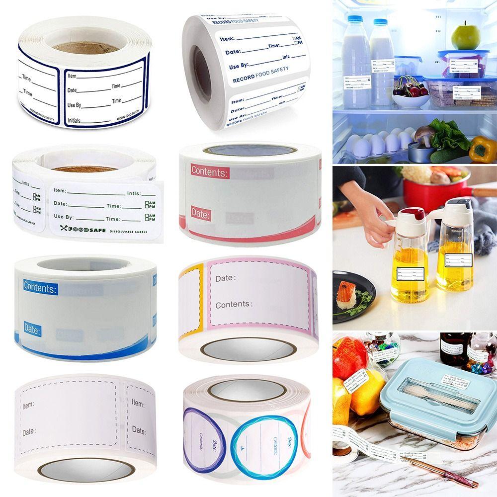 Food Freezer Self Adhesive Food Stickers Food Storage Label Kitchen Sticker Date Content Label