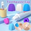 Toothpaste Squeezer Caps Silicone Self-Closing Toothpaste Tube Squeezer Topper Pump Toothpaste Dispenser Bathroom Supplie