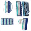12pcs/lots Men High Quality Replacement Heads Gillettee Face Care Blade 5 Layer Razor Blades Shaving