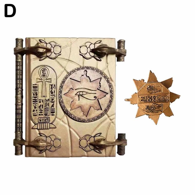 Деревянная винтажная коробка для хранения Книга смерти мумии Украшения из смолы Поделки Украшения Волшебный зал I8H5